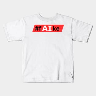 fake art banner Kids T-Shirt